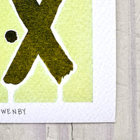 Love Letters Moss - Fine Art Print