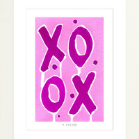 Love Letters Magenta - Fine Art Print
