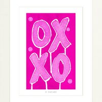 Love Letters Fuschia - Fine Art Print