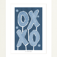Love Letters Payne's Gray - Fine Art Print