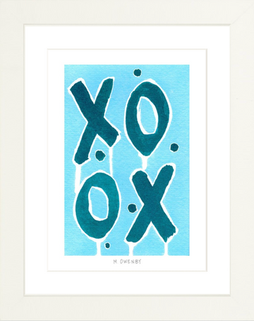 Love Letters Aqua - Fine Art Print (Unframed)