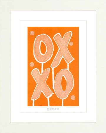 Love Letters Tangerine - Fine Art Print (Unframed)