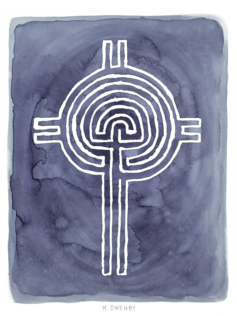 Cross Labyrinth - Fine Art Print