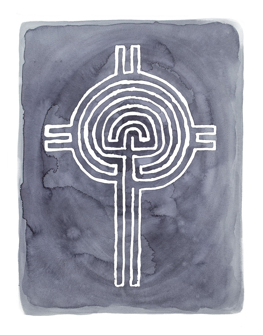 Cross Labyrinth, Limited Edition Print - Michelle Owenby Design