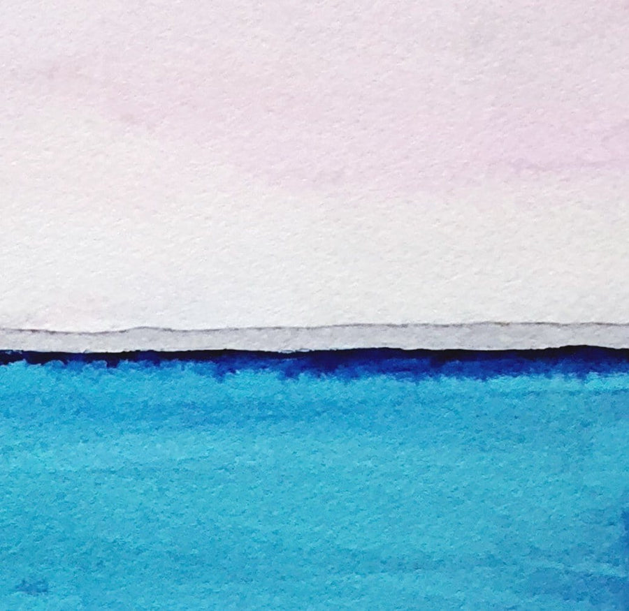 Pink Horizon-Watercolor Print - Michelle Owenby Design